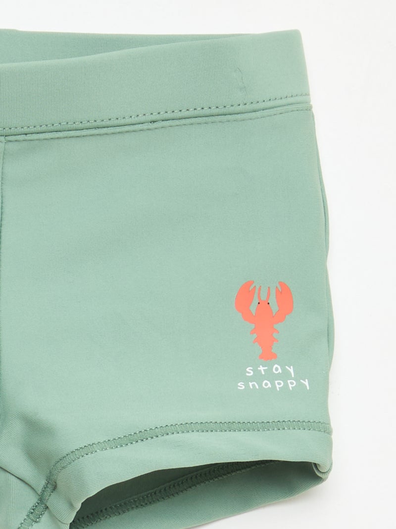 Set van 2 zwemboxers Blauw - Kiabi