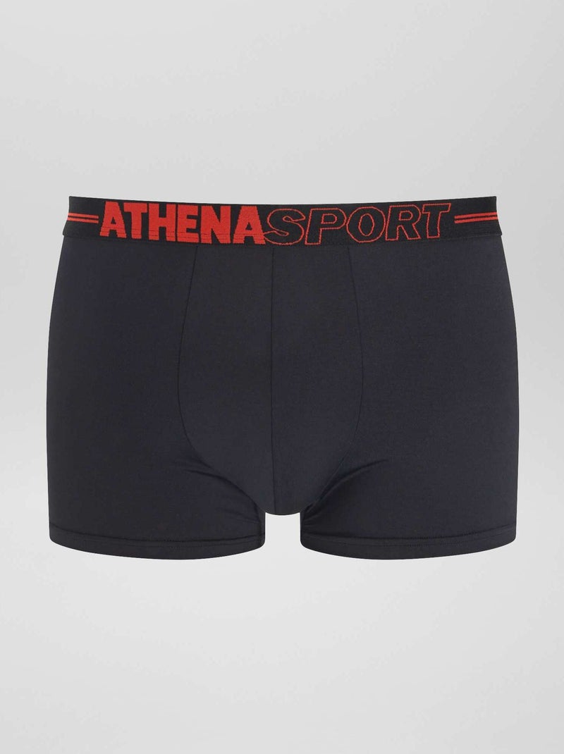 Set van 3 'Athena'-boxershorts ZWART - Kiabi