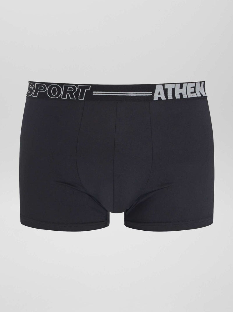 Set van 3 'Athena'-boxershorts ZWART - Kiabi