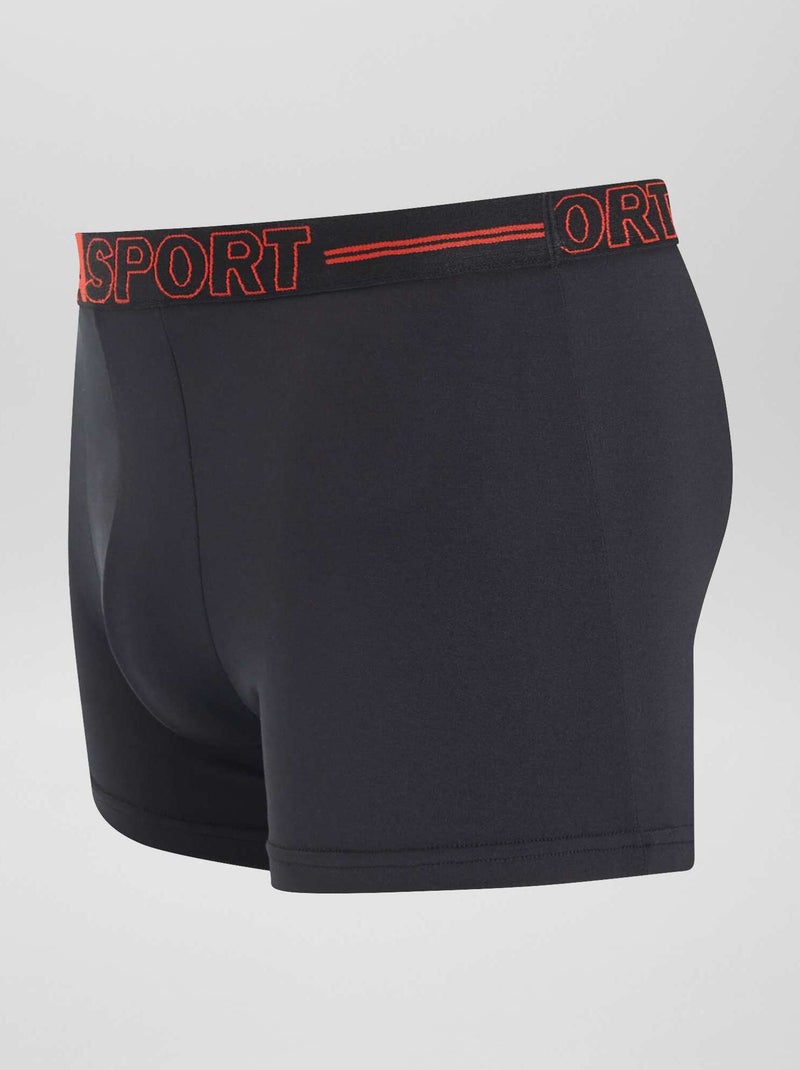 Set van 3 'Athena'-boxershorts ZWART - Kiabi