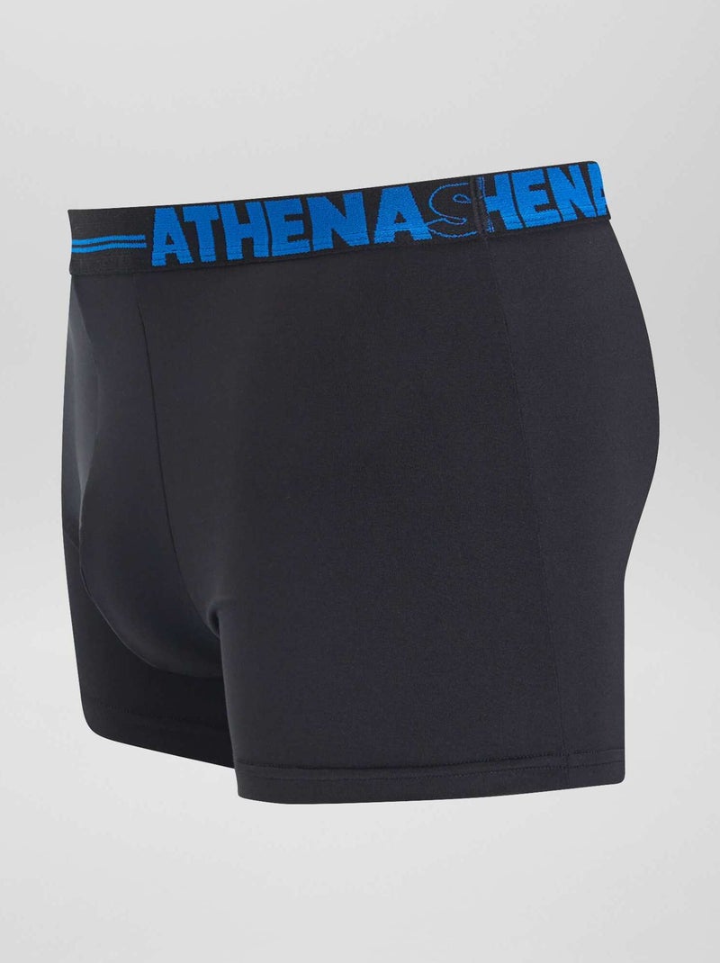Set van 3 'Athena'-boxershorts ZWART - Kiabi