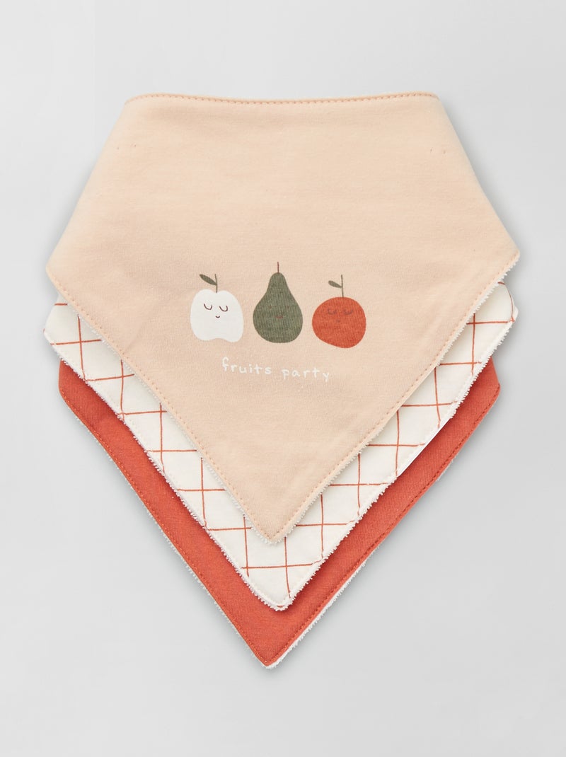 Set van 3 bandana-slabbetjes BIEGE - Kiabi