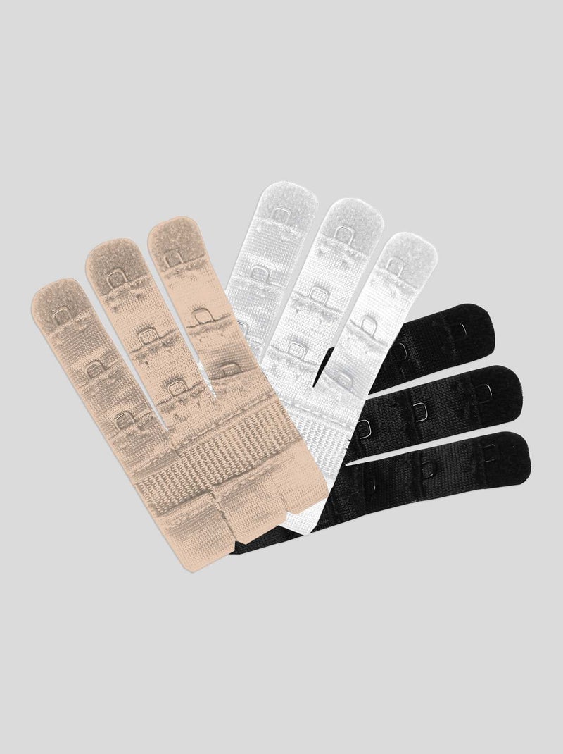 Set van 3 behaverlengstukjes 'Bye Bra' Beige - Kiabi