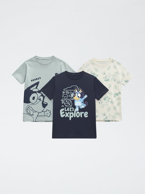Set van 3 'Bluey' T-shirts met korte mouwen van katoen - Kiabi