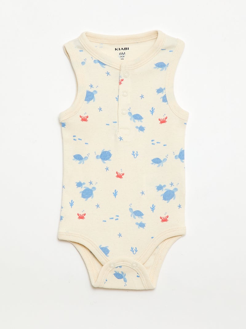 Set van 3 bodies - 3 stuks Blauw - Kiabi