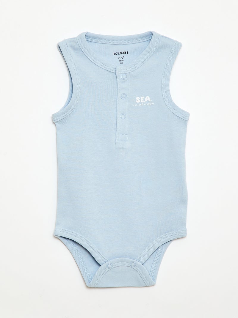 Set van 3 bodies - 3 stuks Blauw - Kiabi