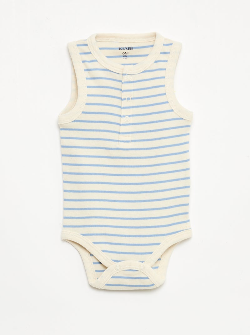 Set van 3 bodies - 3 stuks Blauw - Kiabi