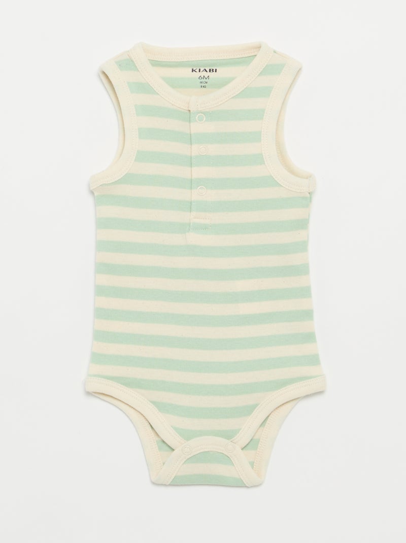 Set van 3 bodies - 3 stuks Groen - Kiabi