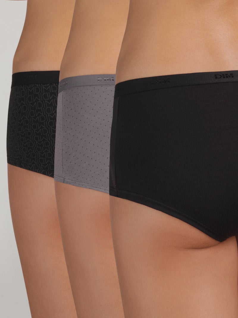 Set van 3 Boxers 'Les Pockets' van DIM zwart - Kiabi
