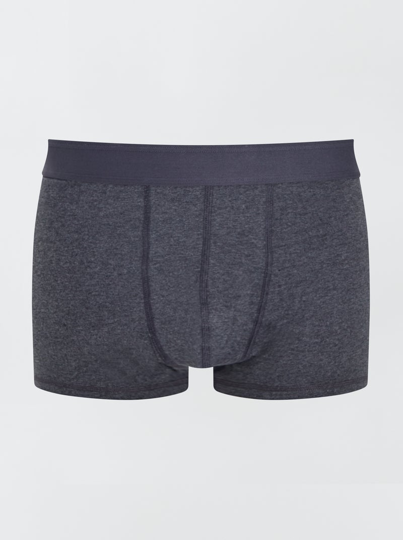 Set van 3 boxers plus size donkergrijs - Kiabi