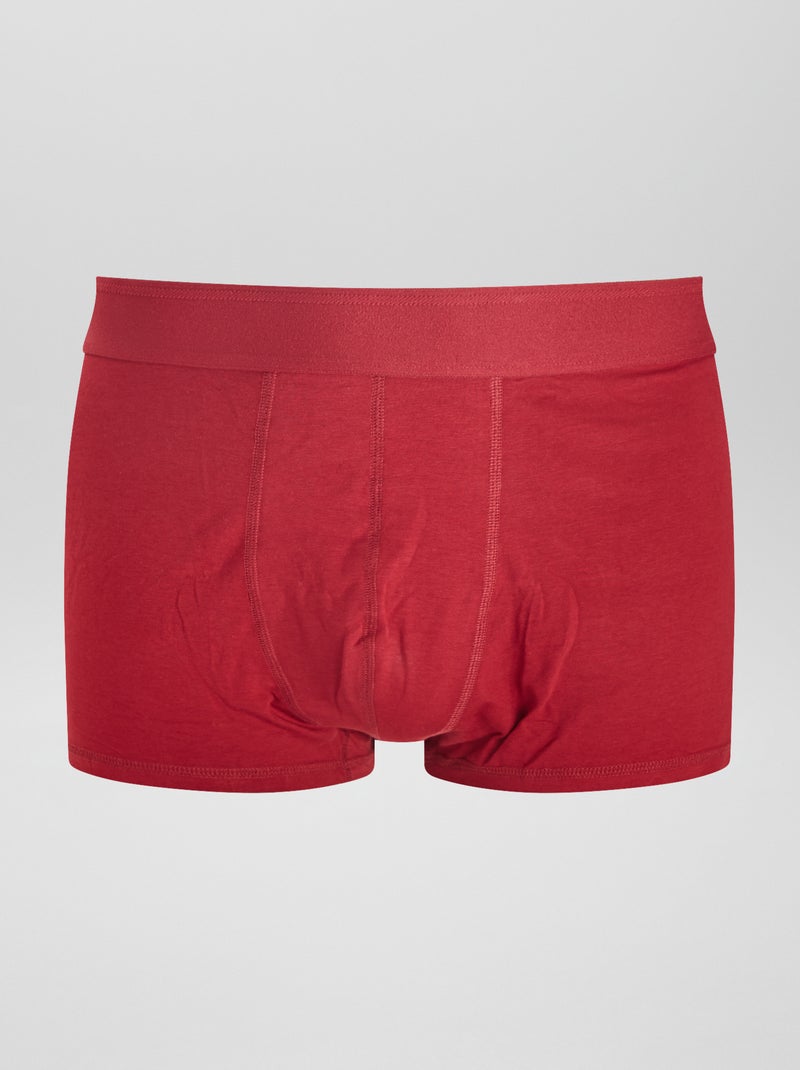 Set van 3 boxers size+ ROOD - Kiabi