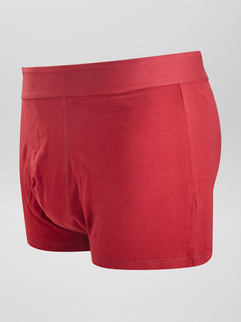 Set van 3 boxers size+ ROOD - Kiabi