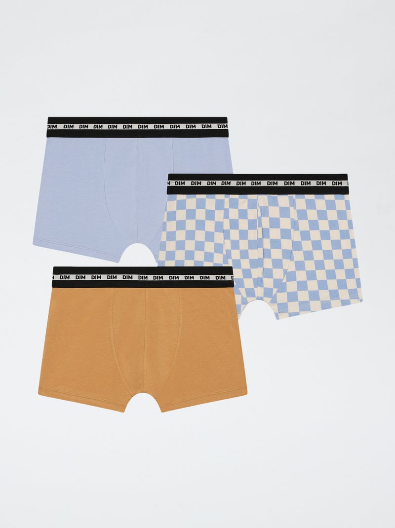 Set van 3 boxershorts 'DIM' Blauw - Kiabi