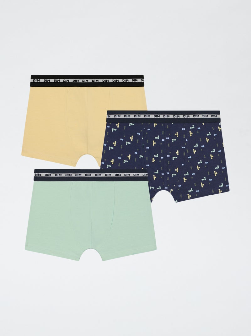 Set van 3 boxershorts 'DIM' Blauw - Kiabi