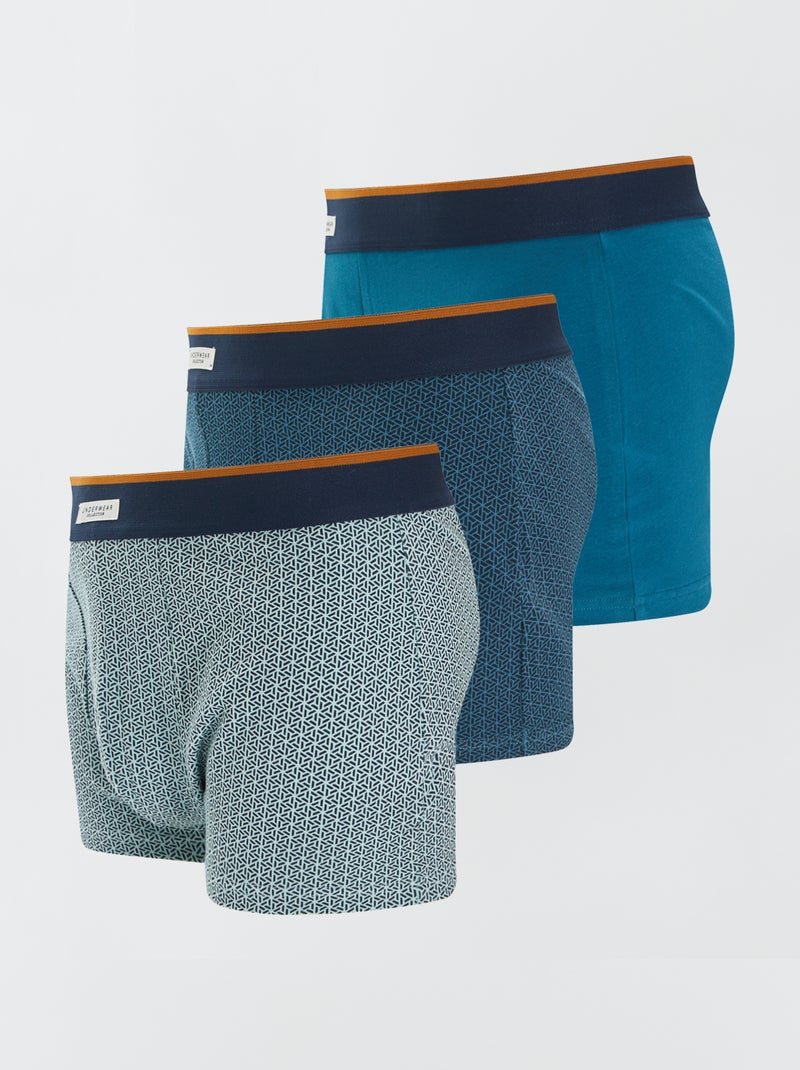 Set van 3 boxershorts GROEN - Kiabi