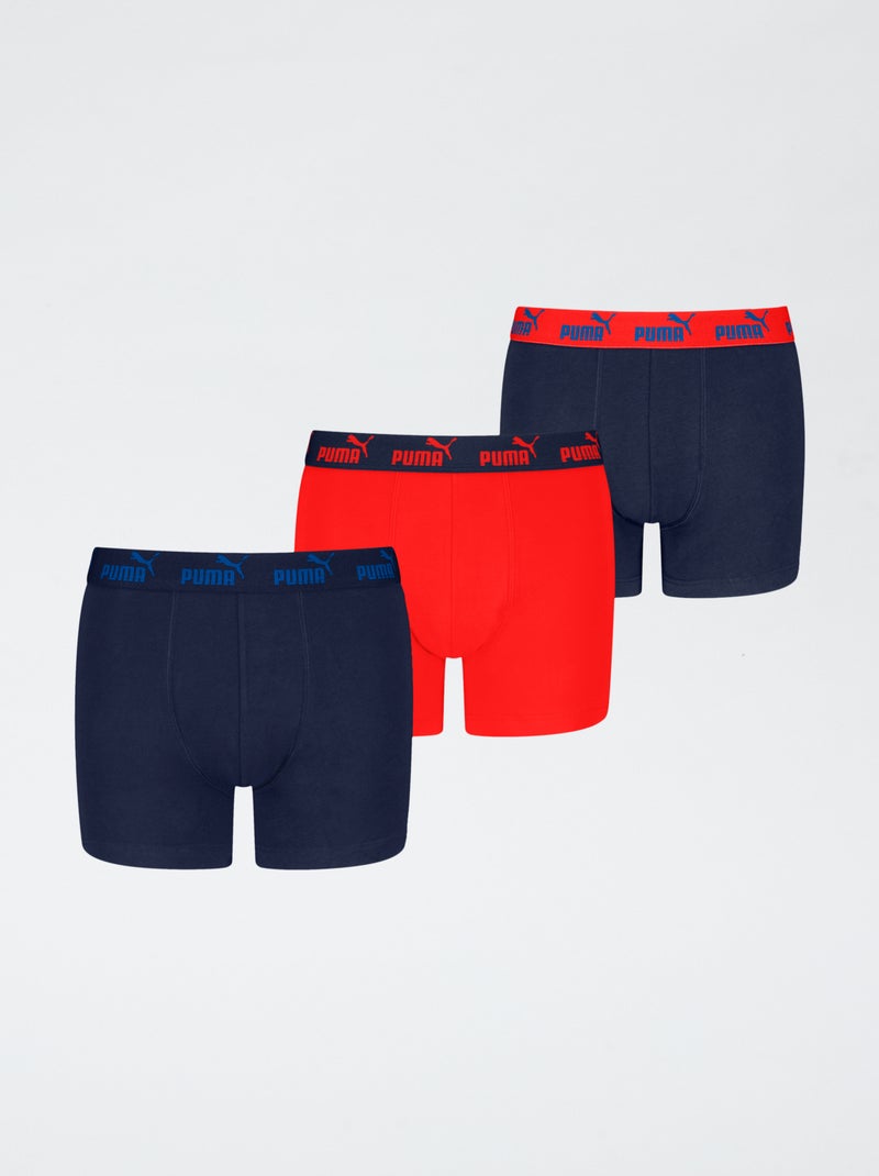 Set van 3 boxershorts 'Puma' Blauw - Kiabi