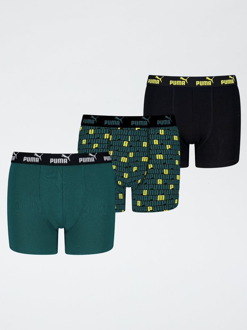 Set van 3 boxershorts 'Puma' Groen - Kiabi
