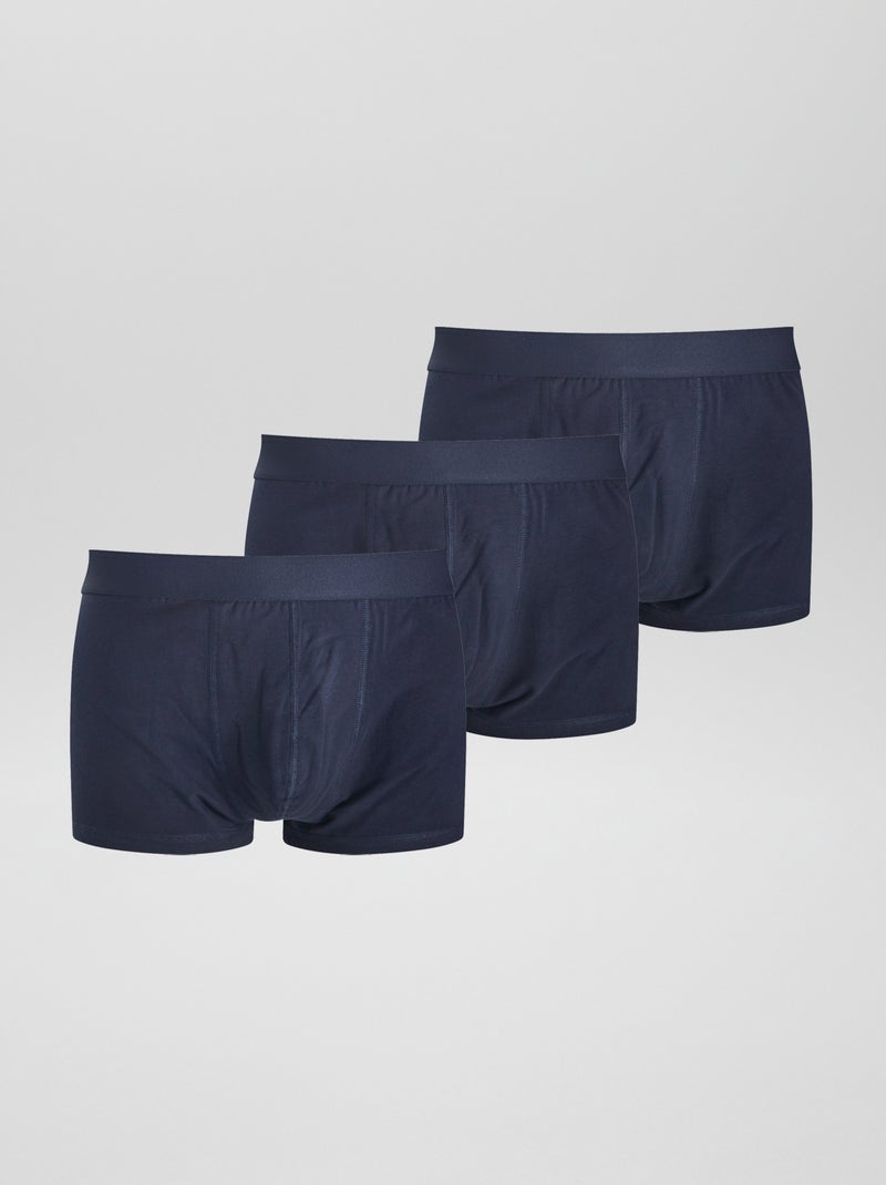 Set van 3 ecologisch ontworpen boxers voor een maatje meer GRIJS - Kiabi