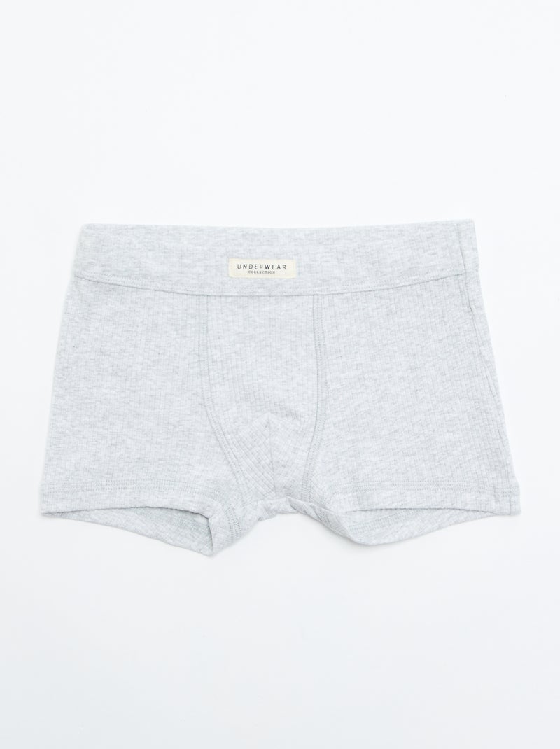 Set van 3 effen boxershorts Rood - Kiabi