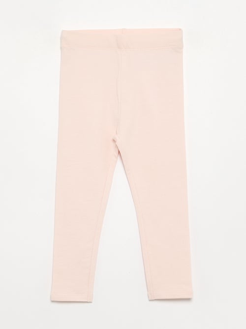Set van 3 effen leggings van jerseytricot - Kiabi