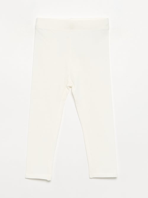 Set van 3 effen leggings van jerseytricot - Kiabi