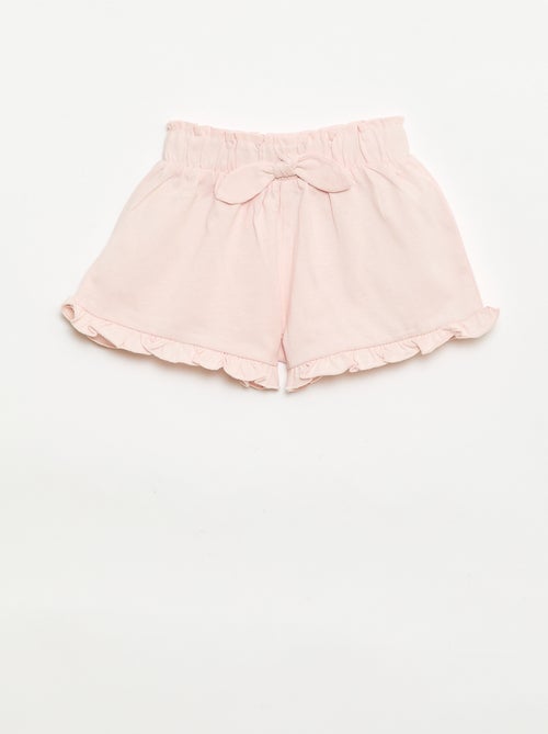 Set van 3 effen shorts met volants - Kiabi