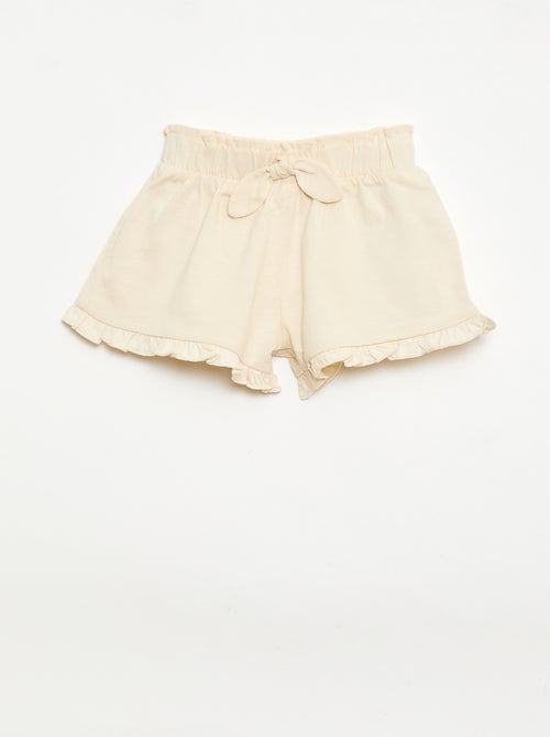Set van 3 effen shorts met volants - Kiabi