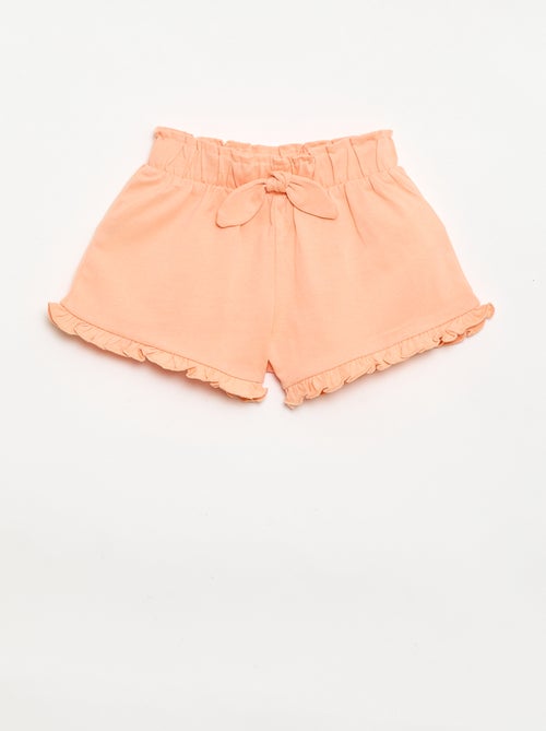 Set van 3 effen shorts met volants - Kiabi