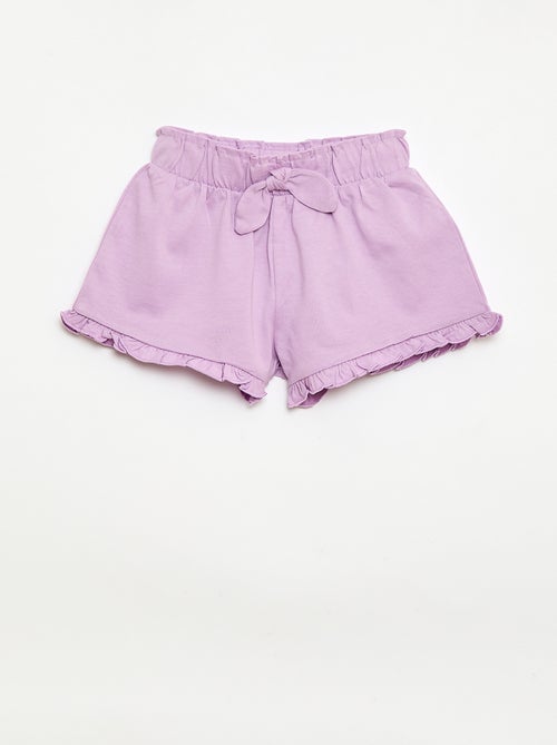 Set van 3 effen shorts met volants - Kiabi
