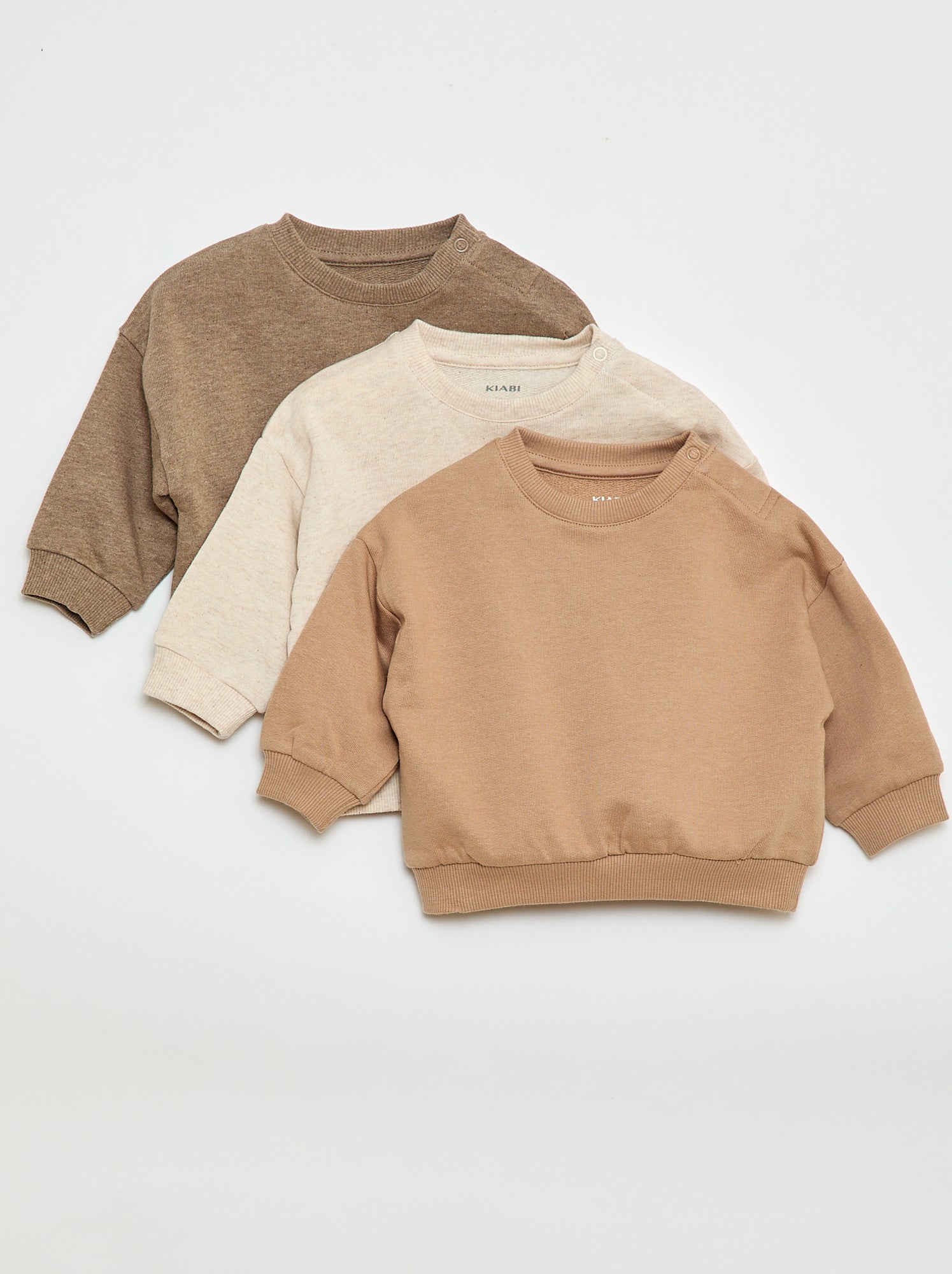 Set van 3 effen sweaters