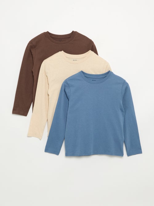 Set van 3 effen T-shirts - Kiabi