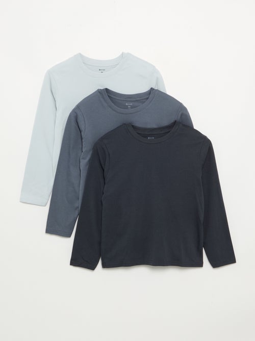 Set van 3 effen T-shirts - Kiabi