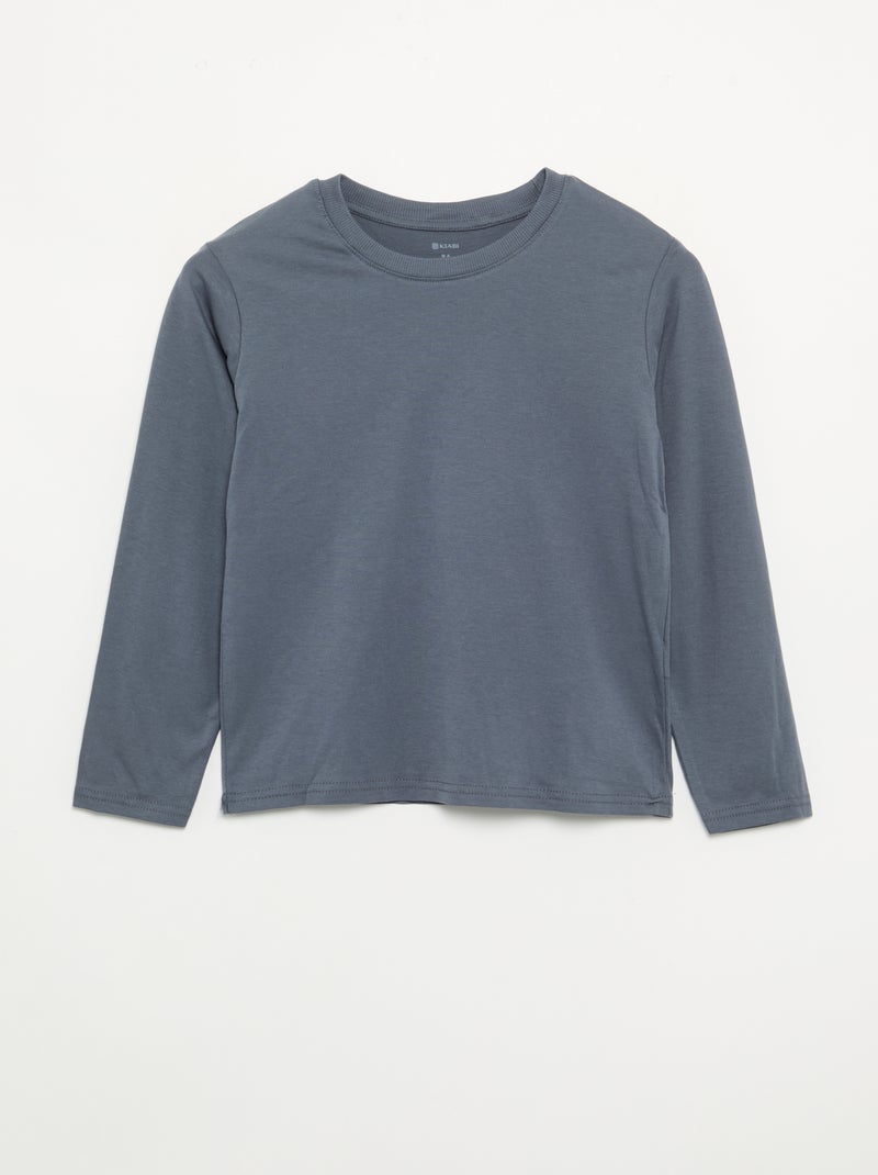 Set van 3 effen T-shirts Grijs - Kiabi
