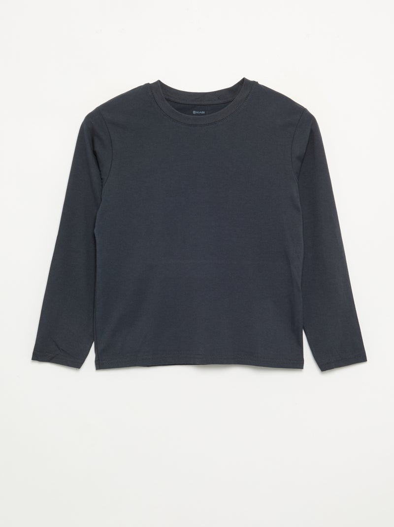 Set van 3 effen T-shirts Grijs - Kiabi