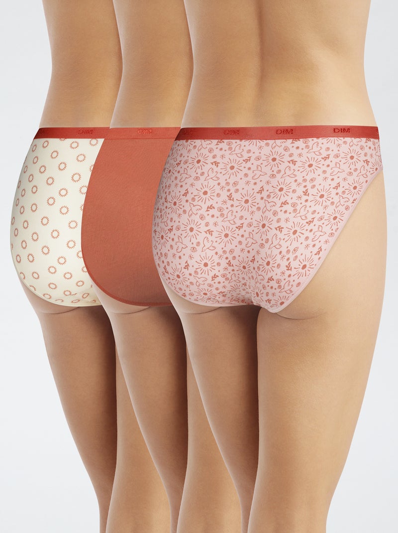 Set van 3 fantasie slips 'DIM' Geel - Kiabi