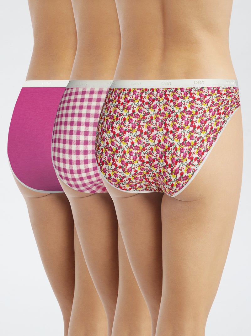 Set van 3 fantasie slips 'DIM' Zwart - Kiabi