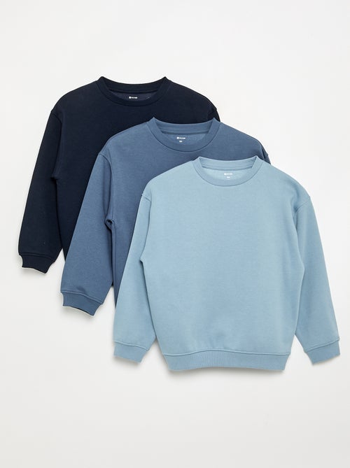 Set van 3 fleecesweaters met lange mouwen - Kiabi