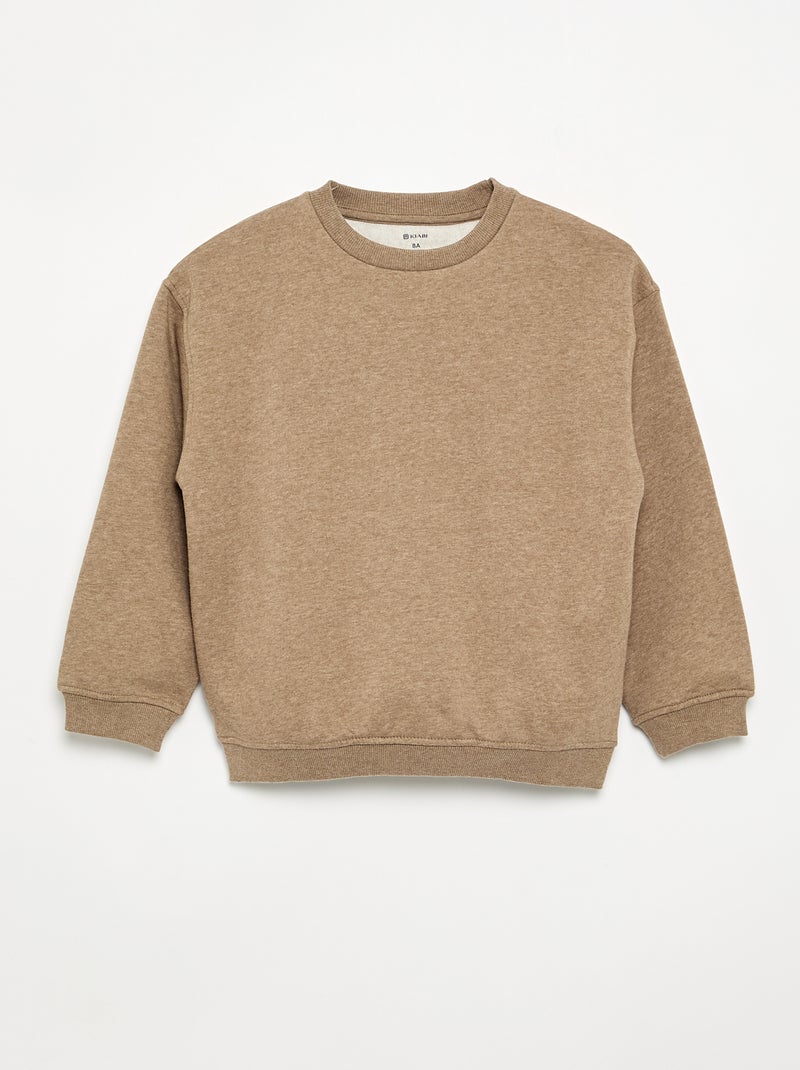 Set van 3 fleecesweaters met lange mouwen Bruin - Kiabi