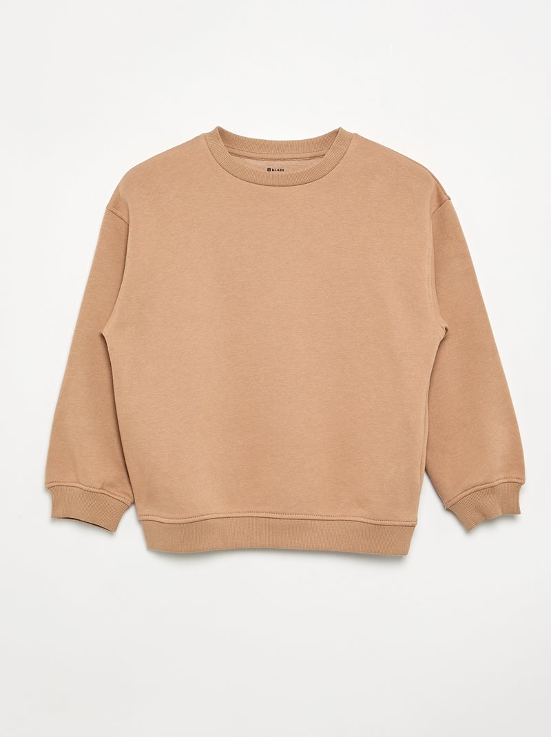 Set van 3 fleecesweaters met lange mouwen Bruin - Kiabi