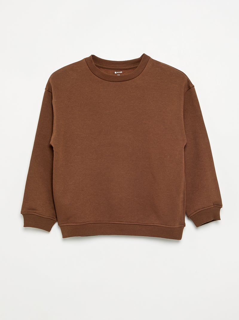 Set van 3 fleecesweaters met lange mouwen Bruin - Kiabi