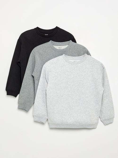Set van 3 fleecesweaters met lange mouwen - Kiabi