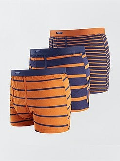 Set van 3 gestreepte boxers - Kiabi