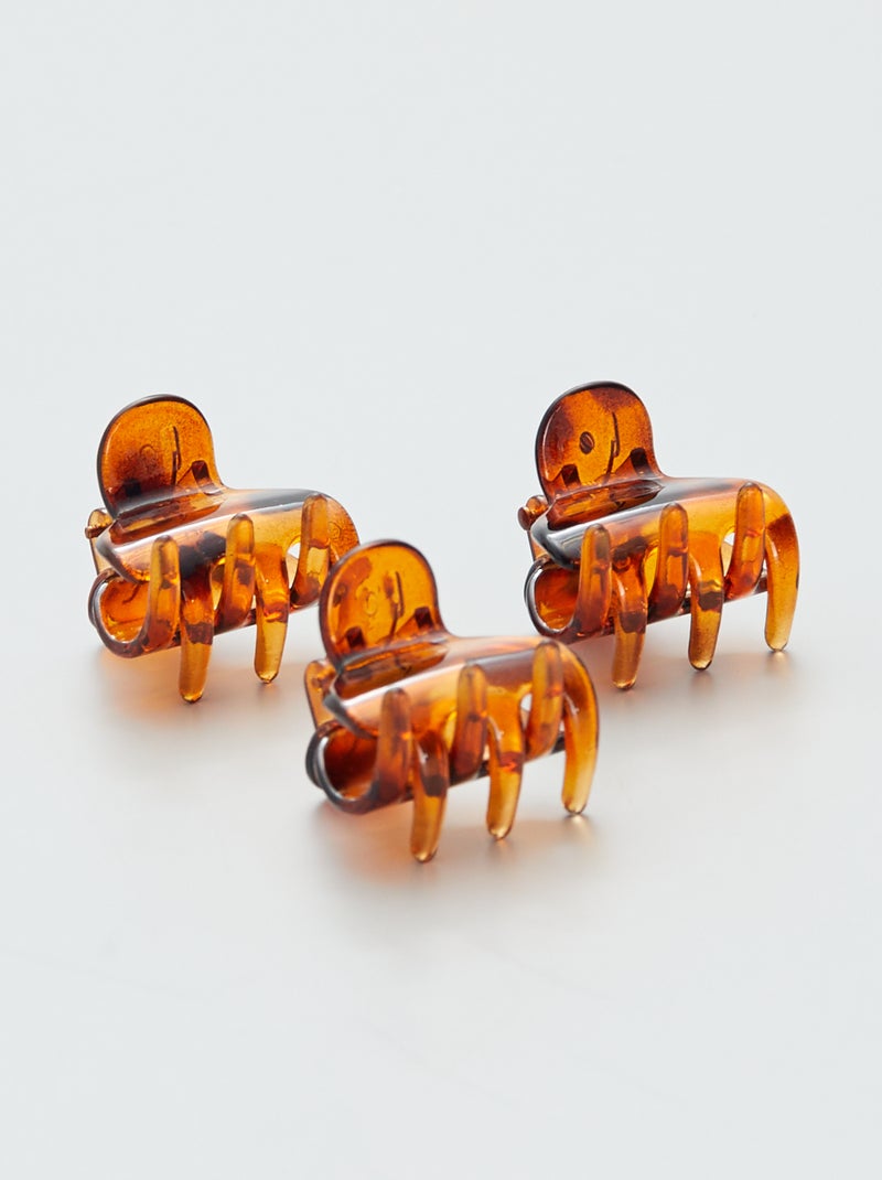 Set van 3 haarclipjes met krabben schaal - Kiabi