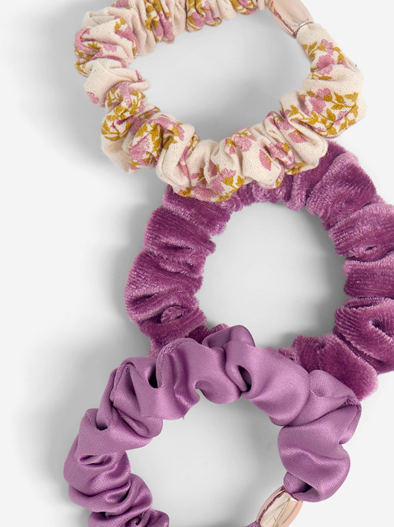 Set van 3 haarelastieken Rose - Kiabi