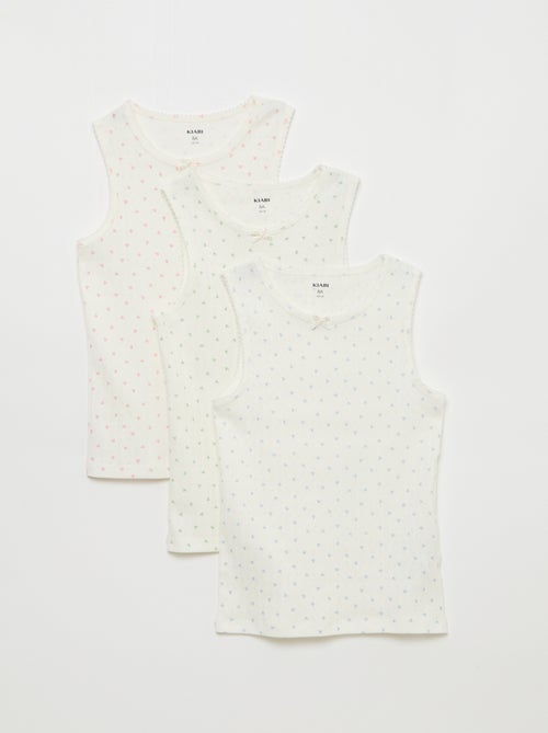 Set van 3 hemdjes van ajourtricot - Kiabi