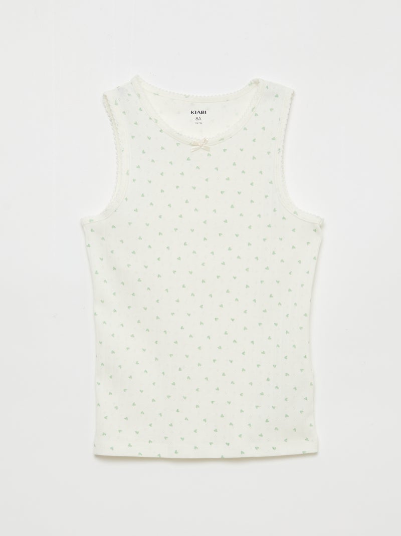 Set van 3 hemdjes van ajourtricot Wit - Kiabi