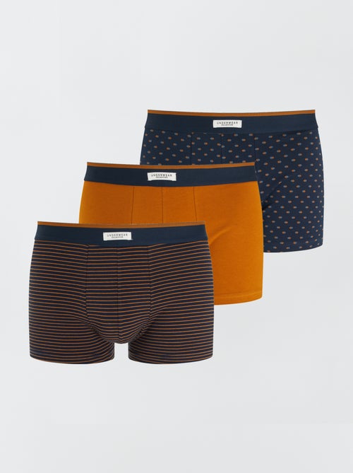Set van 3 herenboxers van fantasietricot - Kiabi
