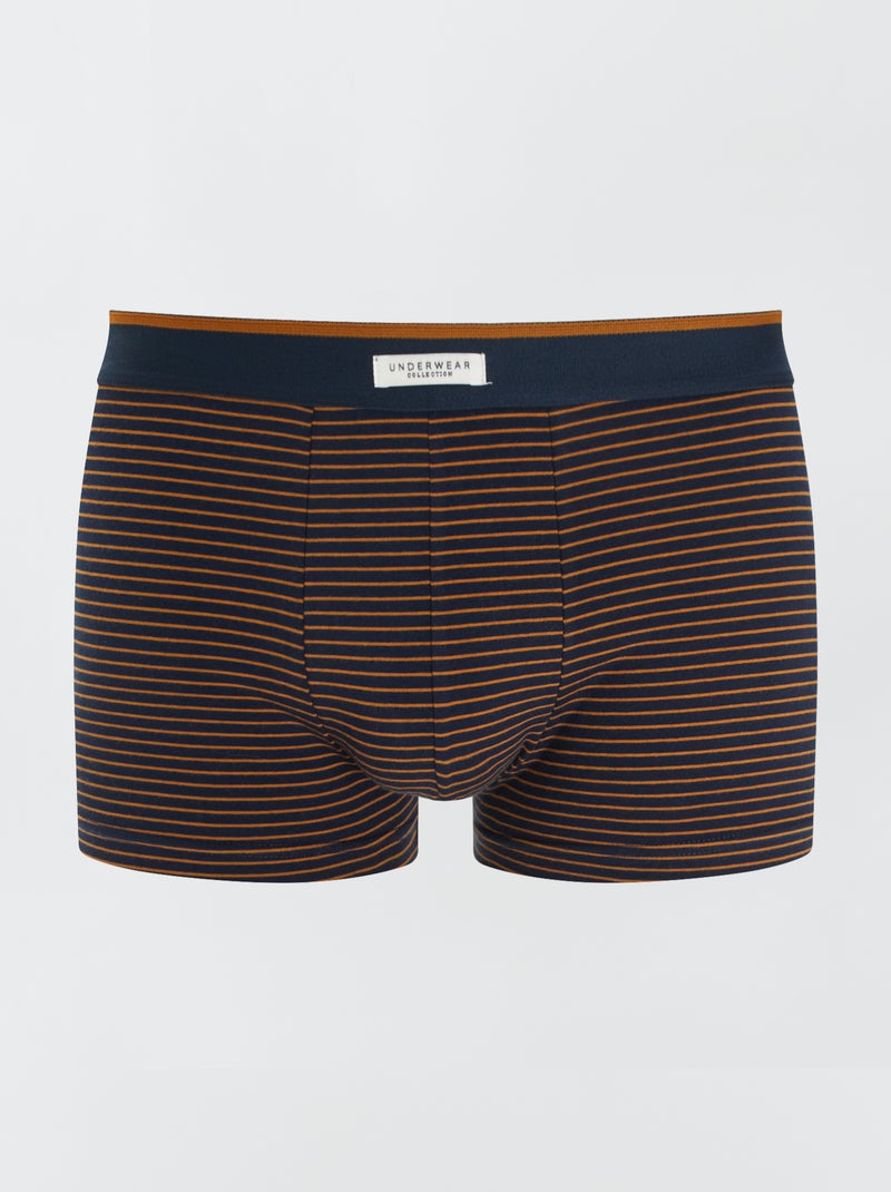 Set van 3 herenboxers van fantasietricot GEEL - Kiabi
