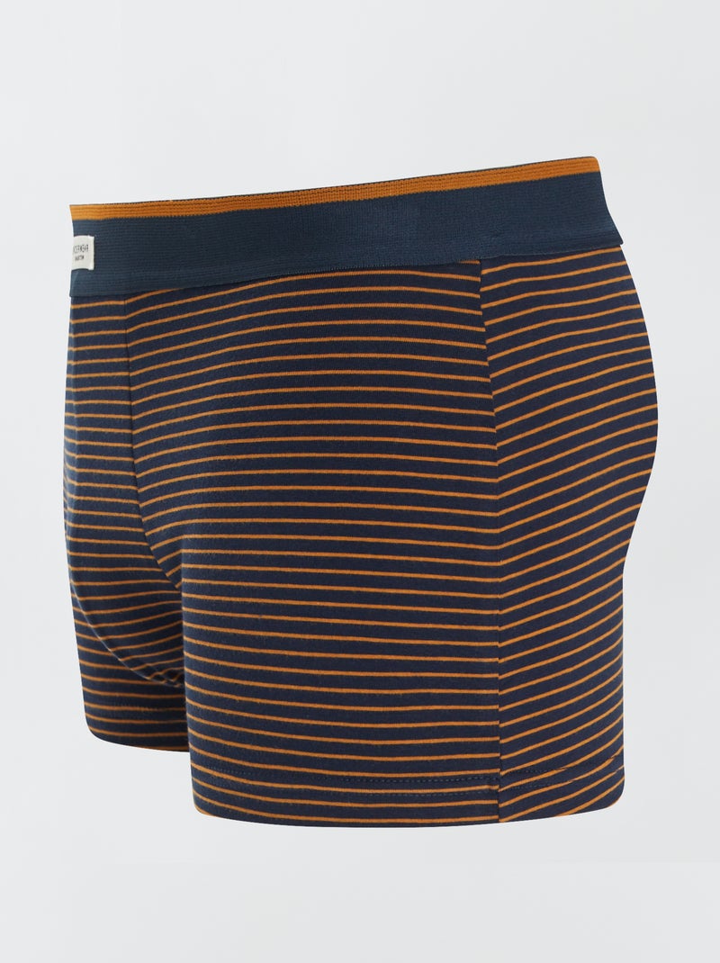 Set van 3 herenboxers van fantasietricot GEEL - Kiabi