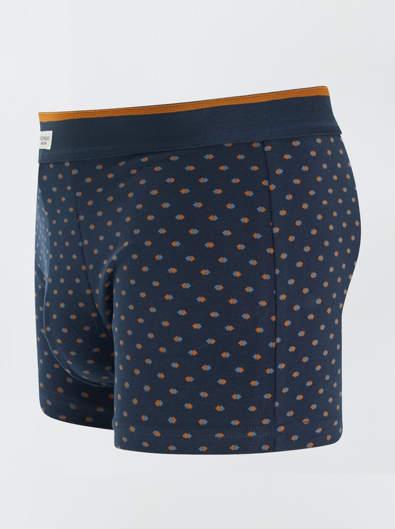 Set van 3 herenboxers van fantasietricot GEEL - Kiabi